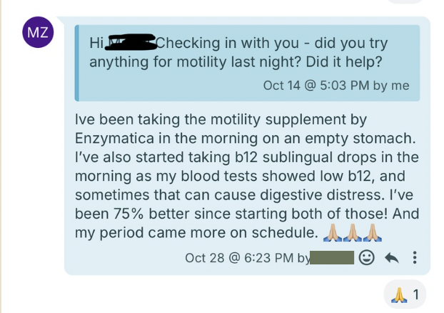 Client testimonial